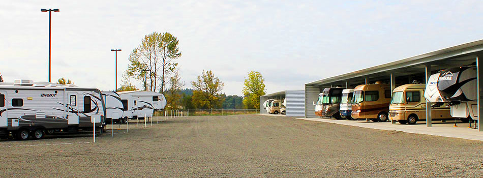 We provide covered and outside RV Storage.